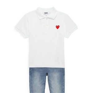 Comme des Garçons PLAY
Little Kid's Logo Polo Shirt